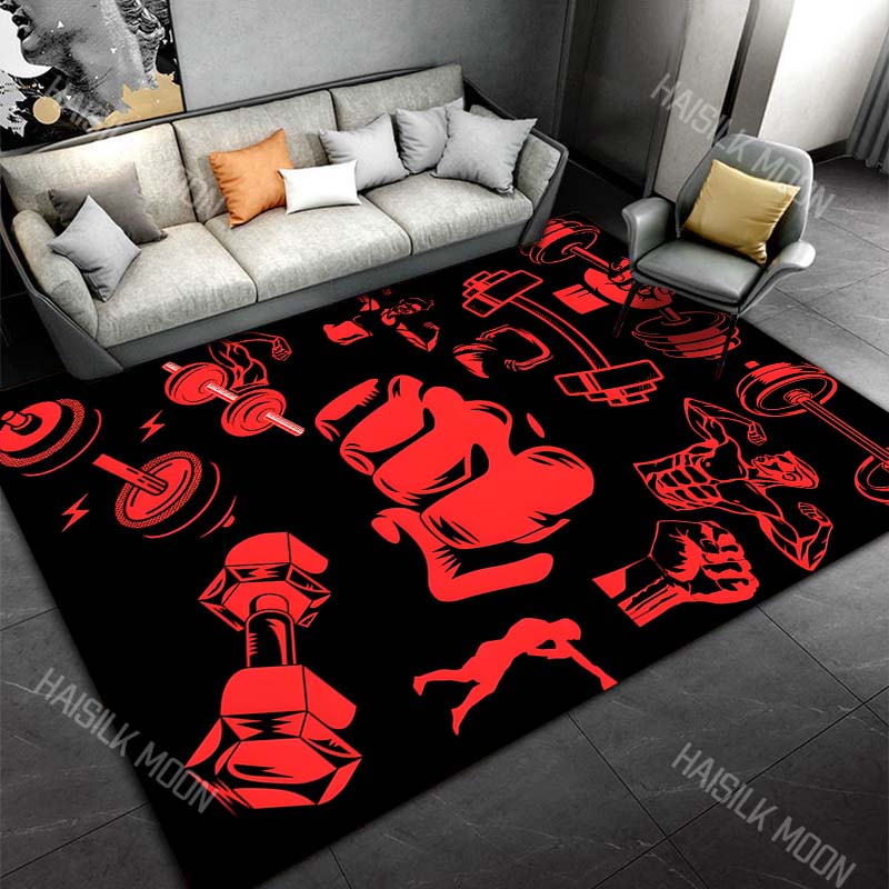 Commercial Printing Icon - 1 szt. Dywan z ikonami fitness,