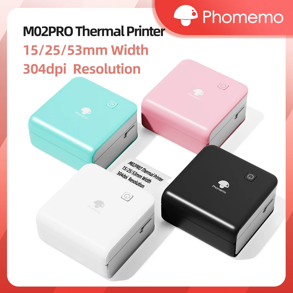Commercial Printing Services - Phomemo M02Pro Mini przenośna drukarka bezprzewodowa