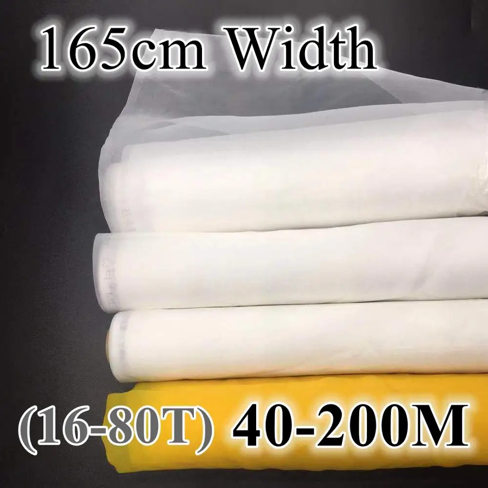 Commercial Fabric Printing - Biała siatka do sitodruku 60M/80M/100M/120M/140M/160M/180M/200M poliestrowa