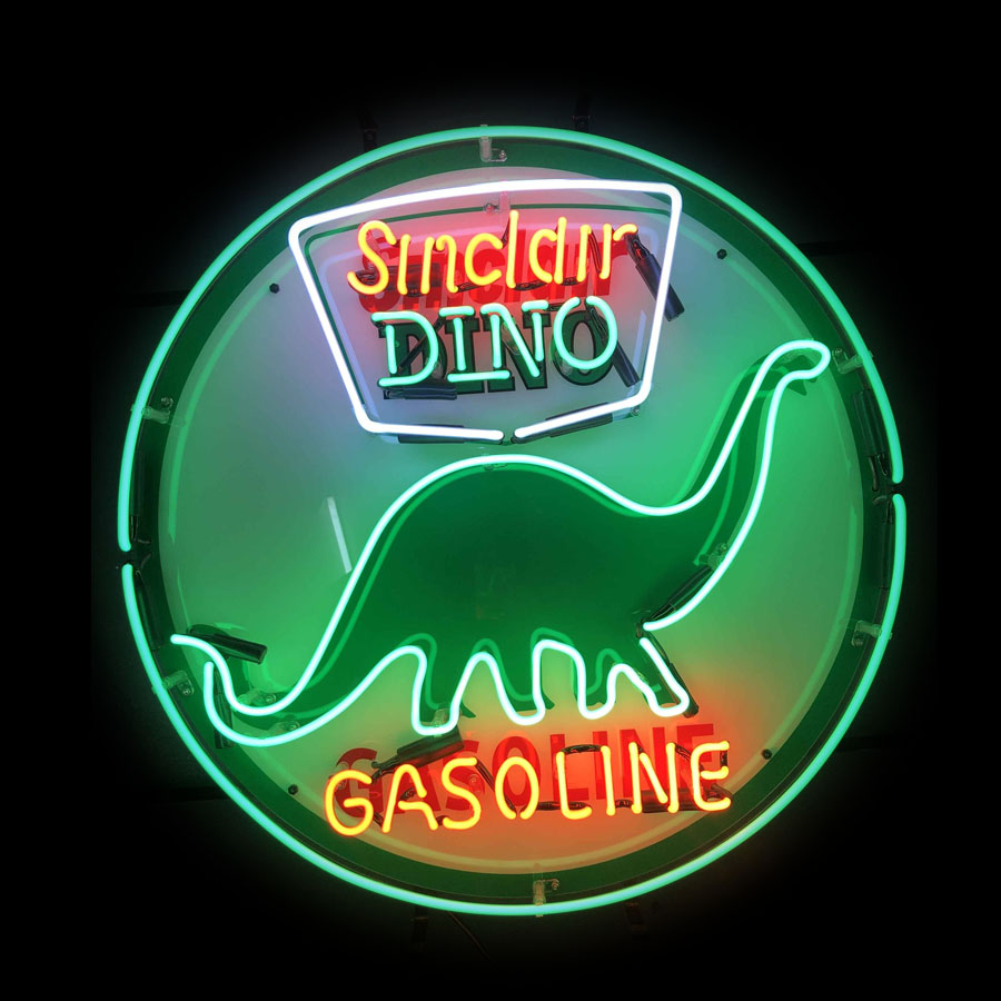 Znak Neonowy Sinclair Dino Gas – Commercial Printing Icon recenzja i cena