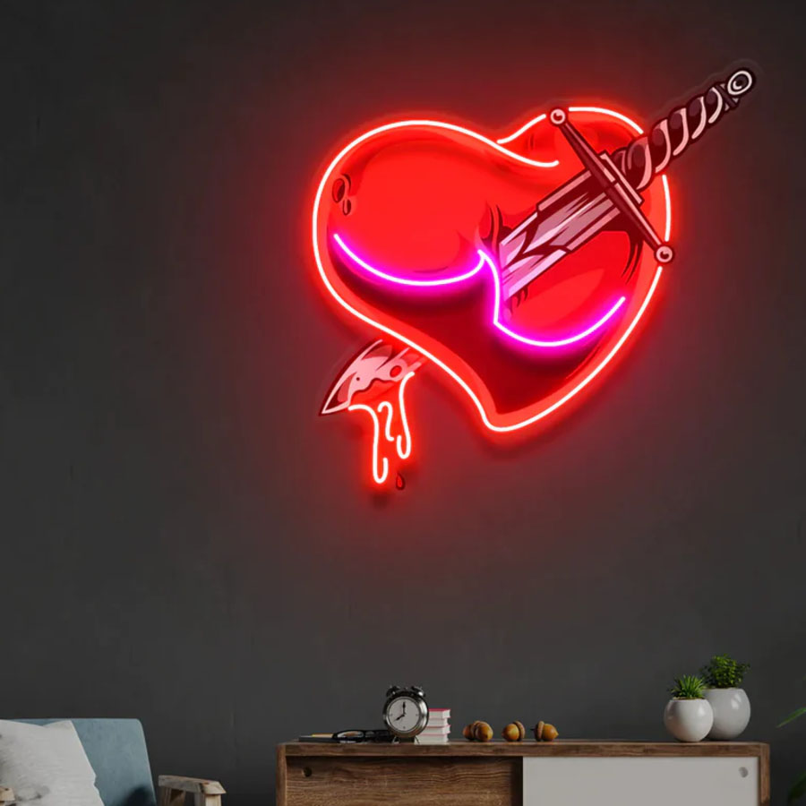 Love Hands Neon Artwork Neon L – Commercial Printing Icon recenzja i cena